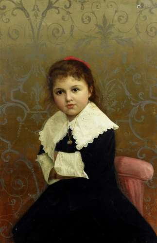 Italian School, 19th Century A portrait of a young girl 32 3...