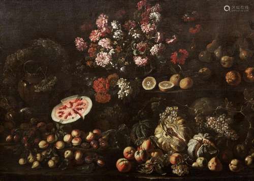 Circle of Giuseppe Ruoppolo (Naples 1639-1710) Still lifes o...