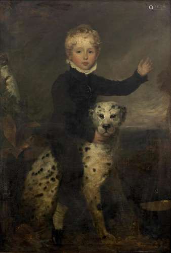 English School, early 19th Century Portrait of a boy, tradit...