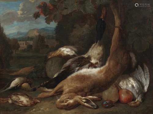 Gerard Rysbraeck (Antwerp 1696-1773) A still life of a dead ...