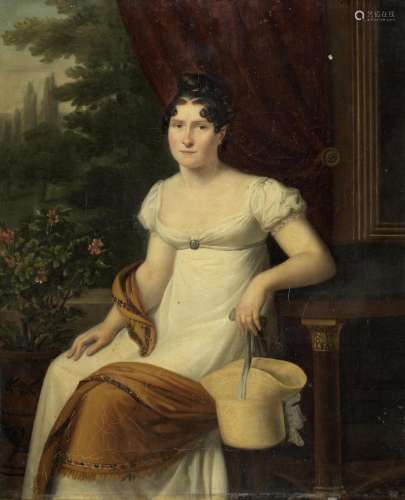 Firmin Massot (Geneva 1766-1849) Portrait of a lady, said to...