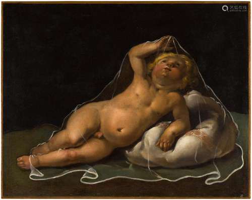 Isidoro Bianchi (Campione 1602-1690 Milan) A putto playing w...