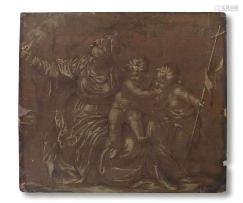 Venetian School, 17th Century The Madonna and Child with the...