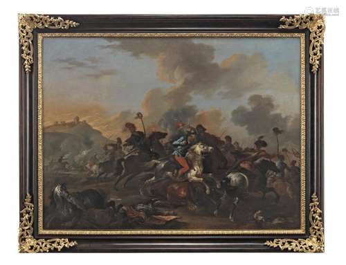 August Querfurt (Wolfenbuttel 1696-1761 Vienna) A cavalry sk...