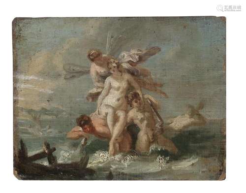 French School, early 19th Century Venus rising from the wave...