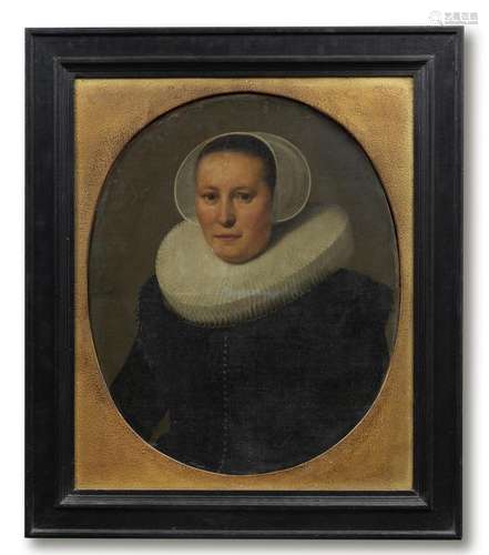 Amsterdam School, 1629 Portrait of a lady, half length in a ...