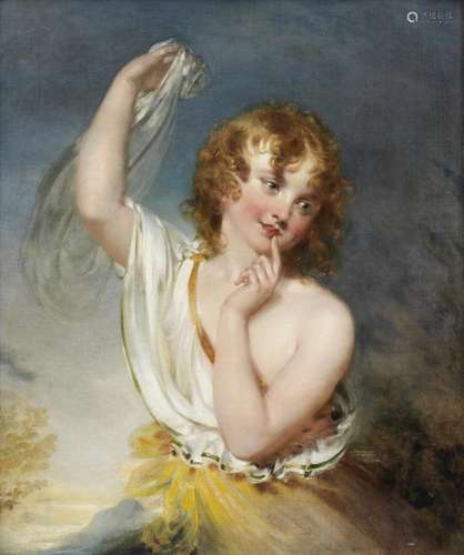 John Wood (London 1801-1870) A sylph