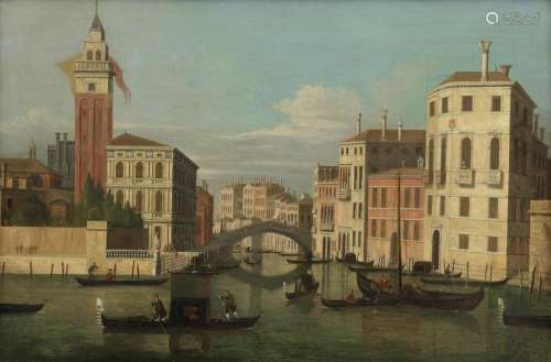 Venetian School, 19th Century The Grand Canal, Venice, with ...