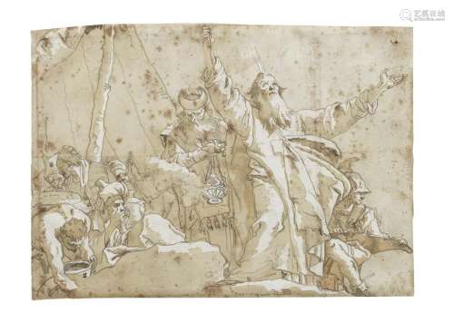 Giovanni Domenico Tiepolo (Venice 1727-1804) The Gathering o...