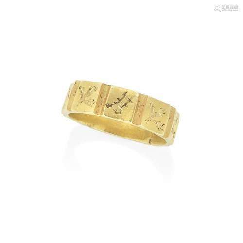 MEDIEVAL GOLD POSY RING, 15TH CENTURY