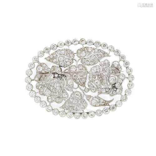 LACLOCHE FRÈRES: DIAMOND BROOCH, CIRCA 1925