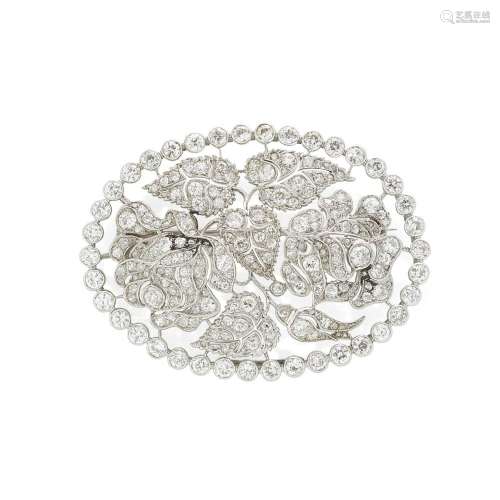 LACLOCHE FRÈRES: DIAMOND BROOCH, CIRCA 1925