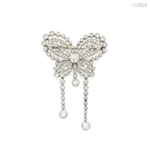 BELLE ÉPOQUE DIAMOND BROOCH, CIRCA 1910