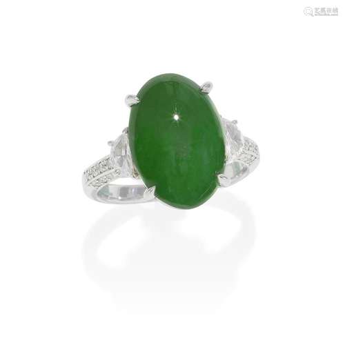 JADE AND DIAMOND RING