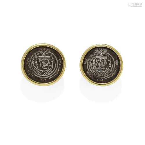 BULGARI: PAIR OF 'MONETE' EARRINGS, CIRCA 1970