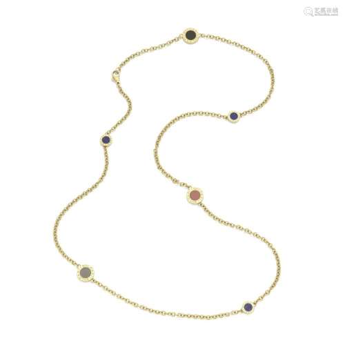 BULGARI: GEM-SET 'BVLGARI BVLGARI' NECKLACE,