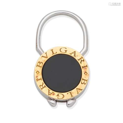 BULGARI ONYX KEY RING