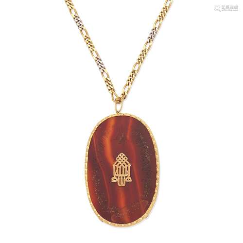 AGATE PENDANT NECKLACE