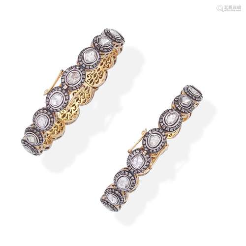 TWO DIAMOND BANGLES (2)