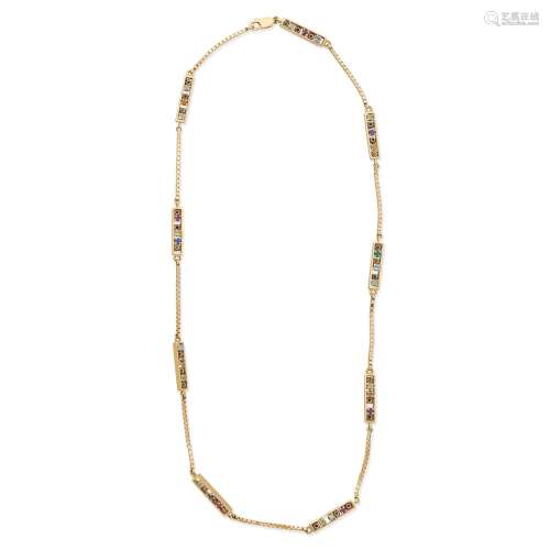 JOHN DONALD GEM-SET NECKLACE,