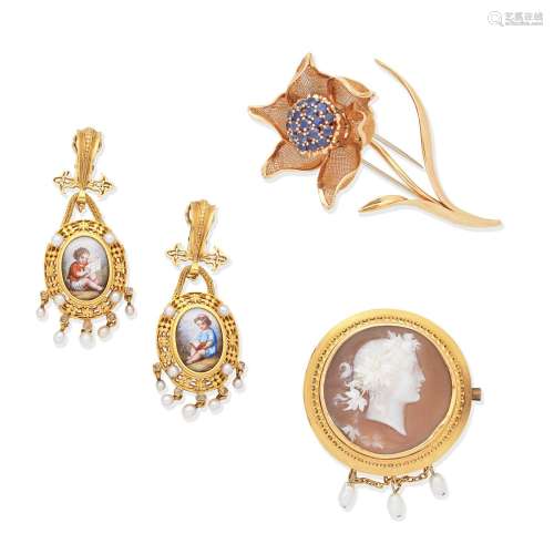 【Y】COLLECTION OF JEWELLERY (3)