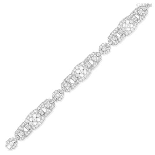 ART DECO DIAMOND BRACELET,