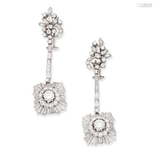 DIAMOND PENDENT EARRINGS