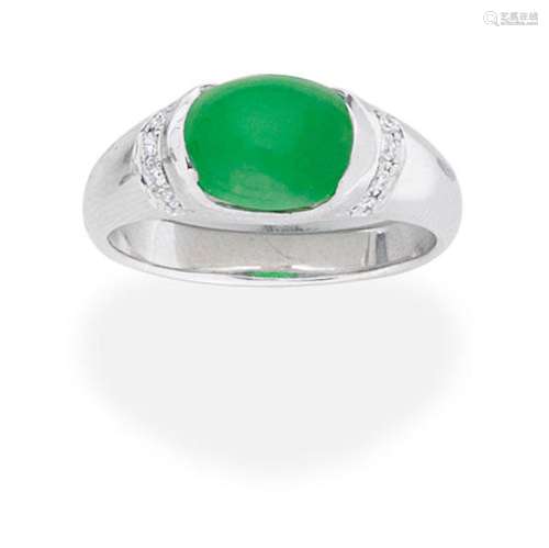 JADE AND DIAMOND RING