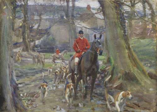 Sir Alfred James Munnings, PRA, RWS (British, 1878-1959) Jog...