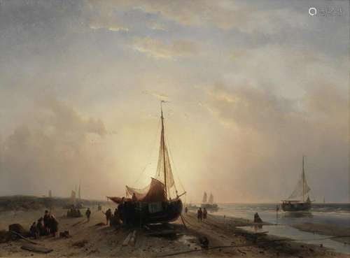 Charles Henri Joseph Leickert (Dutch, 1816-1907) Fisherfolk ...