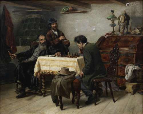 J. Epstein (Continental, 19th Century) The chess game