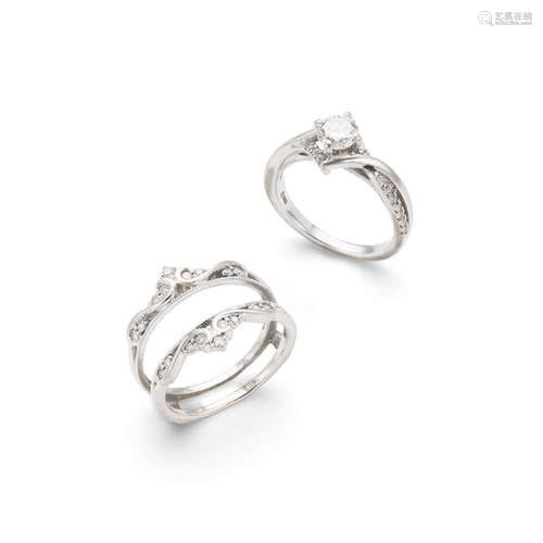 A diamond ring set