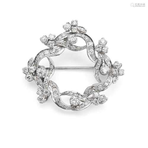 A diamond brooch