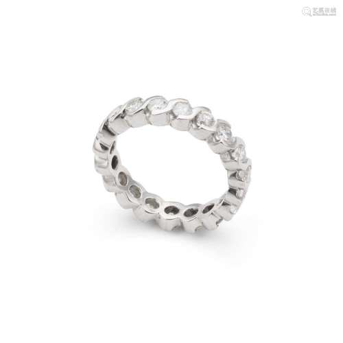 A diamond eternity ring