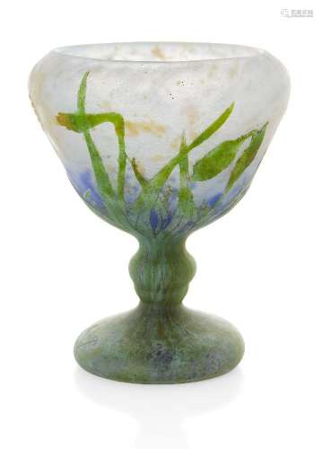 Daum, <br />
 <br />
 Daffodil vase, circa 1910, <br />
 Cam...