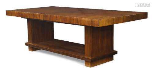 Manner of Jacques Adnet, <br />
 <br />
 Art Deco rosewood e...