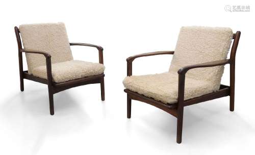R.W Toothill, <br />
  <br />
 Pair of lounge chairs, circa ...