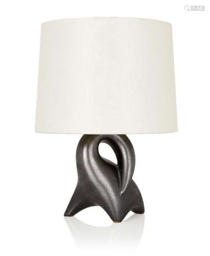 Manner of Roger Capron, <br />
 <br />
 Sculptural desk lamp...