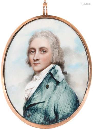 λAndrew Plimer (1763-1837) Portrait miniature of a gentleman...