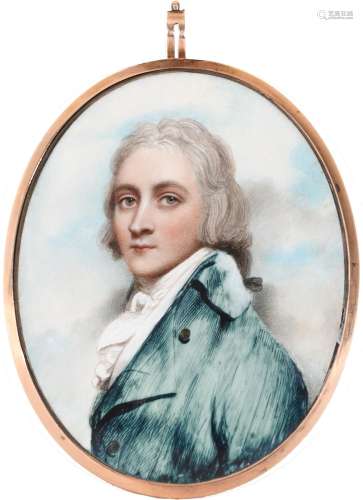 λAndrew Plimer (1763-1837) Portrait miniature of a gentleman...