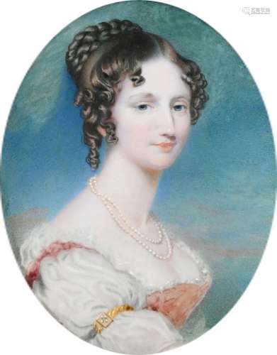 λAndrew Robertson (1777-1845) Portrait miniature of a lady, ...