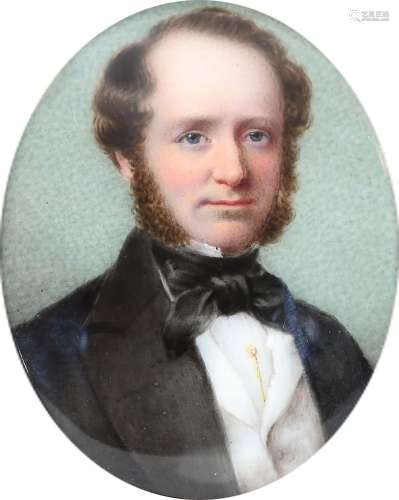 John Simpson (1811-after 1871) Portrait miniature of Richard...