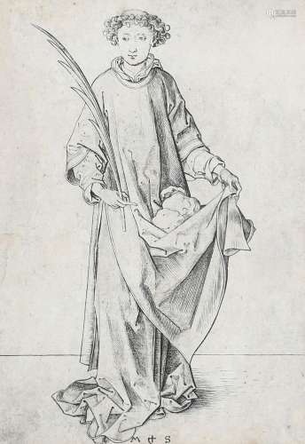 Martin Schongauer (German c.1445-1491) Saint Stephen (Lehrs ...