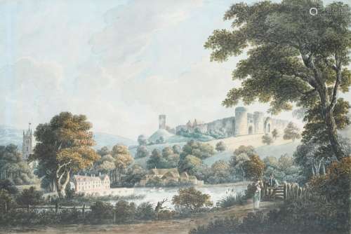 John Tobias Young (1790-1824) View of Carisbrooke Castle wit...