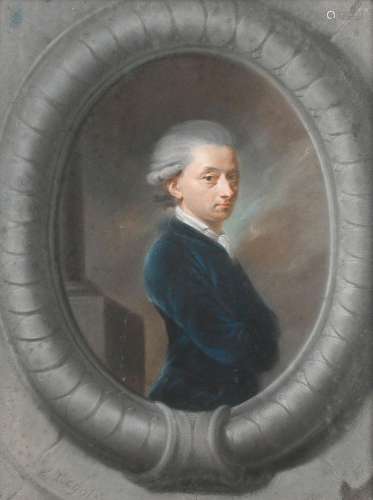 Meynike (German act. 1776-1784) Portrait of a gentleman wear...