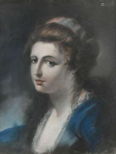 James Munn (d.1818) Portrait of a young lady, bust-length, w...