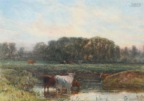Henry Brittan Willis RWS (1810-1884) Cowdray Marsh, Midhurst...