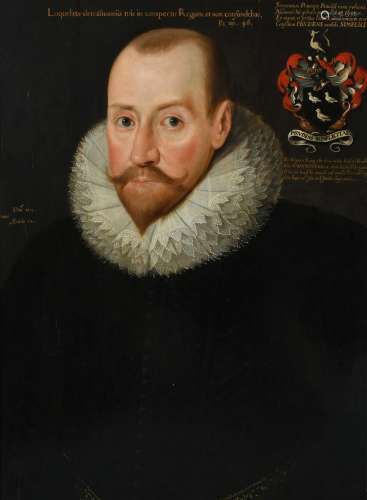 English School 1615 Portrait of Sir Robert Naunton (1563-163...