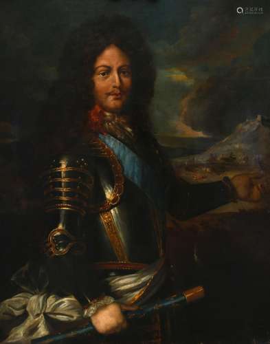 Follower of Hyacinthe Rigaud Portrait of François de Neufvil...