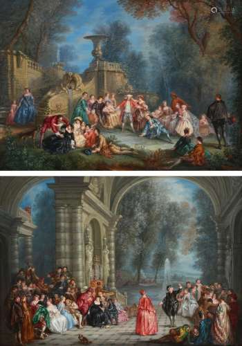 Alexandre Paul Joseph Véron (French 1773-1838) Le jeu de col...